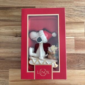 Lenox Peanuts Snoopy Sledding Into the Holidays 2021 Ornament